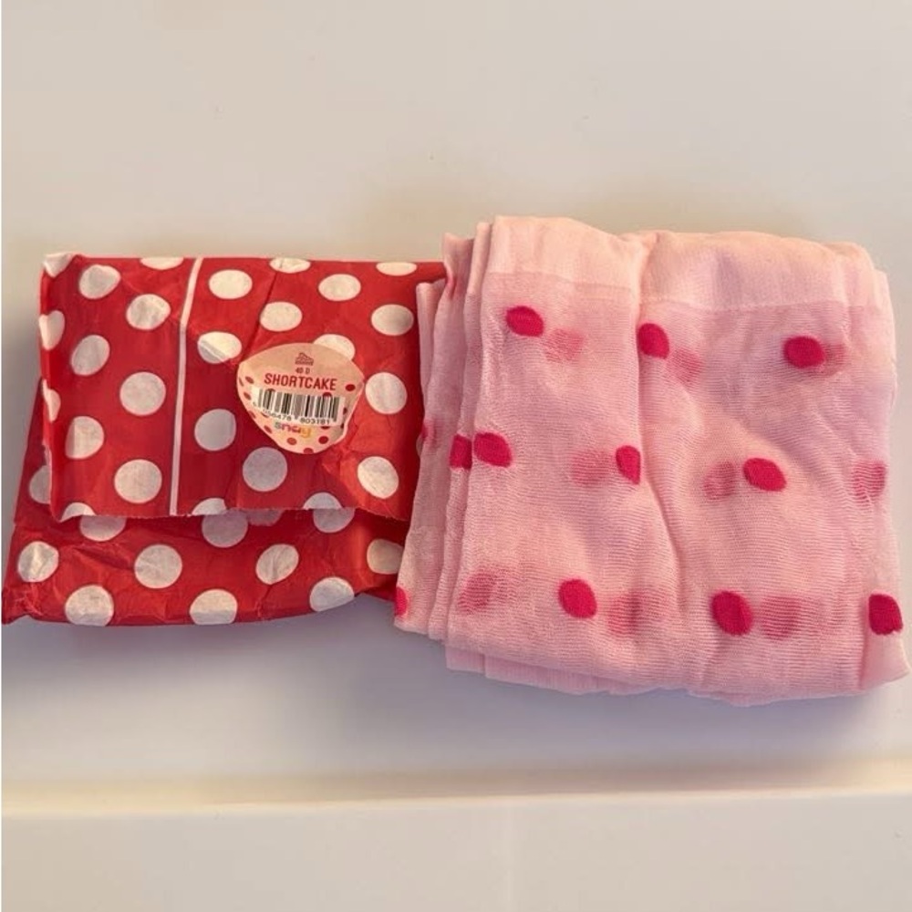 Shortcake Polka Dot Snag Tights - Size D